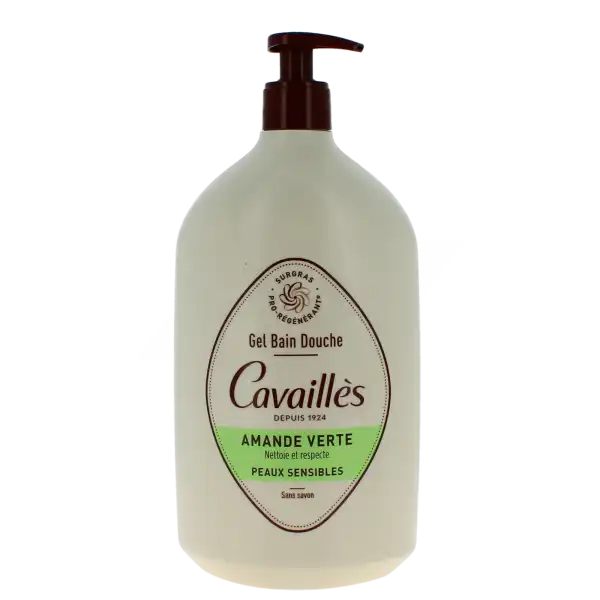 Roge Cavailles Gel Bain Douche Amande Verte Flacon Pompe De 1 L
