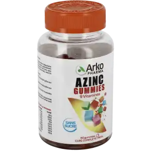 Azinc 9 Vitamines 60 Gummies à Chaville
