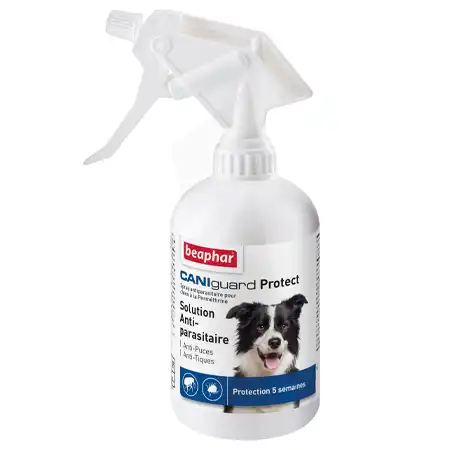 Caniguard Protect Spray Antiparasitaire Pour Chien A La Permethrine, Solution Pour Pulvérisation Cutanée