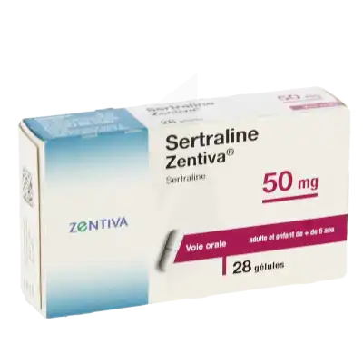 Sertraline Zentiva 50 Mg, Gélule à LIEUSAINT