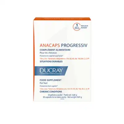 Ducray Anacaps Progressiv Trio 3x30gélules à TARBES