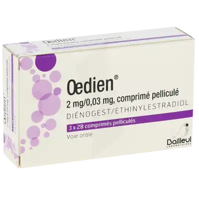 Oedien 2 Mg/0,03 Mg, Comprimé Pelliculé à Eysines