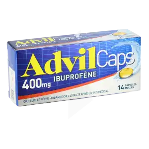 Advilcaps 400 Mg, Capsule Molle à SAINT-GEORGES-SUR-BAULCHE
