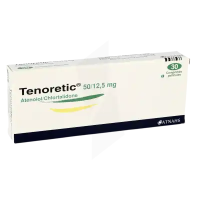 Tenoretic 50 Mg/12,5 Mg, Comprimé Pelliculé à Ris-Orangis