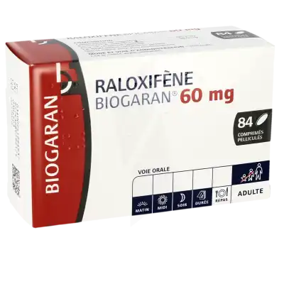 Raloxifene Biogaran 60 Mg, Comprimé Pelliculé à Bassens