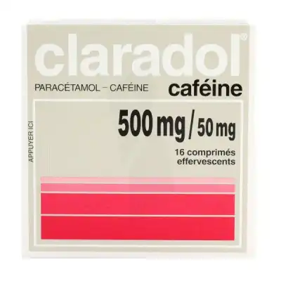 Claradol Cafeine 500 Mg/50 Mg, Comprimé Effervescent à Genas