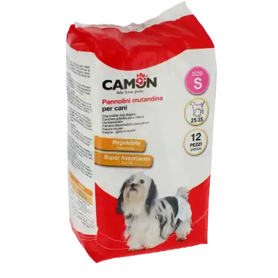 12 Couches jetables pour chiens - Taille S
