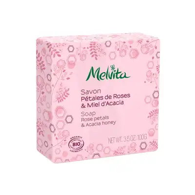 Melvita Savon Bio Savon Crème Pétales De Rose Miel Acacia 100g à Hyères