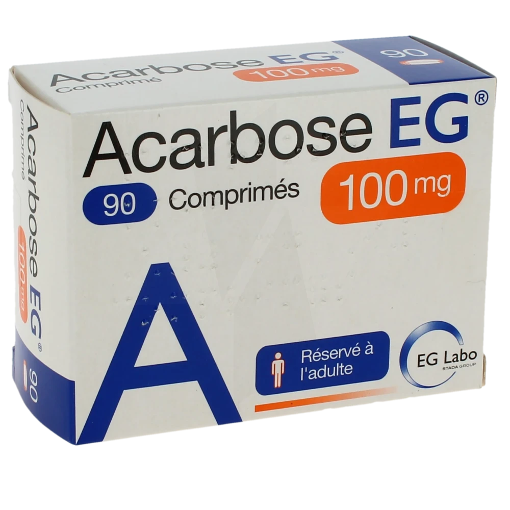 Acarbose Eg 100 Mg, Comprimé