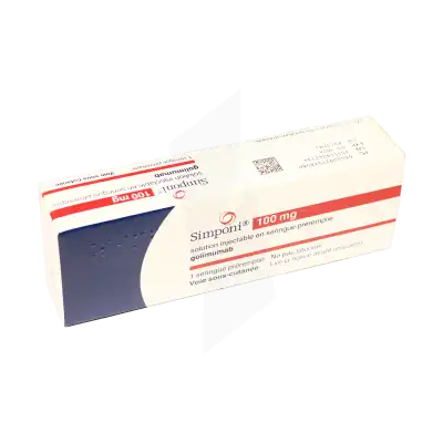 SIMPONI 100 mg, solution injectable en seringue préremplie