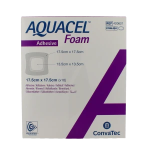 Aquacel Foam Pans Hydroc Adh St 17,5x17,5 10