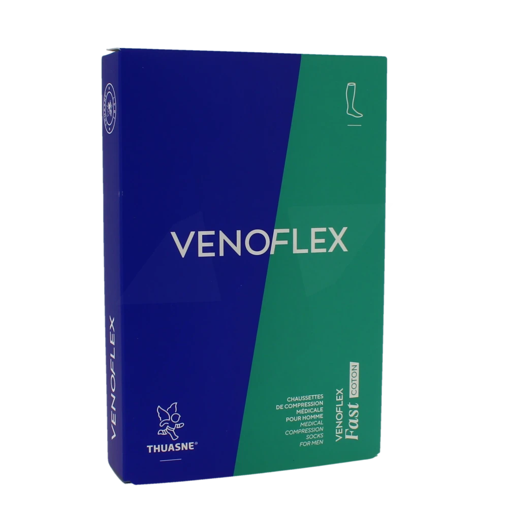 Venoflex Fast 2 Chaussette Homme Côte Noir Taille 3n
