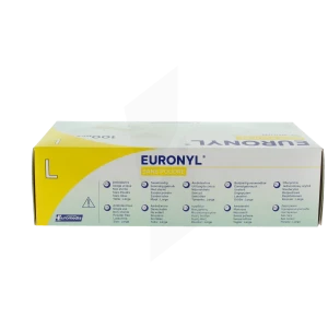 Euronyl Gant Vinyl Non Poudré T8/9 B/100
