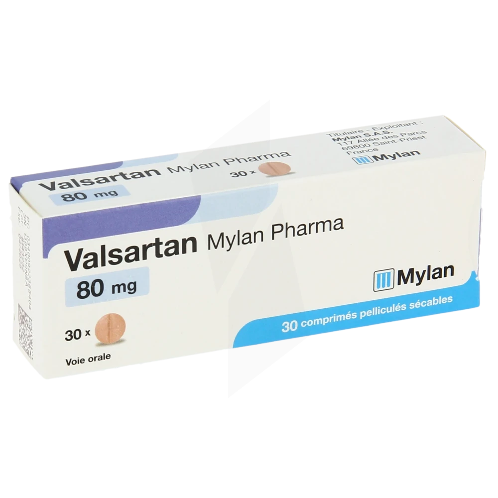 Valsartan Viatris 80 Mg, Comprimé Pelliculé Sécable