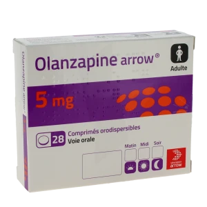 Olanzapine Arrow 5 Mg, Comprimé Orodispersible