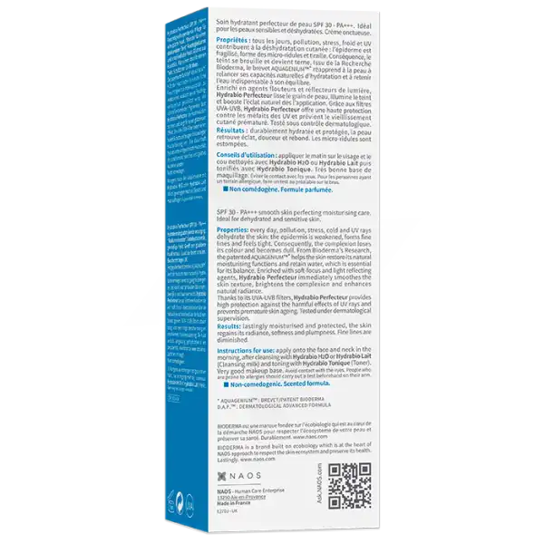 Bioderma Hydrabio Perfecteur Spf30 Crème De Jour Protectrice Solaire Anti Uv 40ml