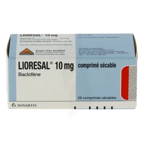 Lioresal 10 Mg, Comprimé Sécable