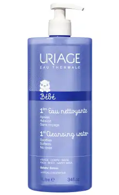 URIAGE BEBE 1ERE EAU Eau nettoyante Fl pompe/1l+Crème lav