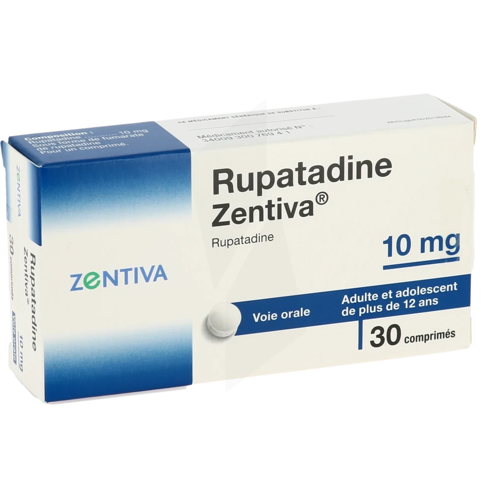 Rupatadine Zentiva 10 Mg, Comprimé