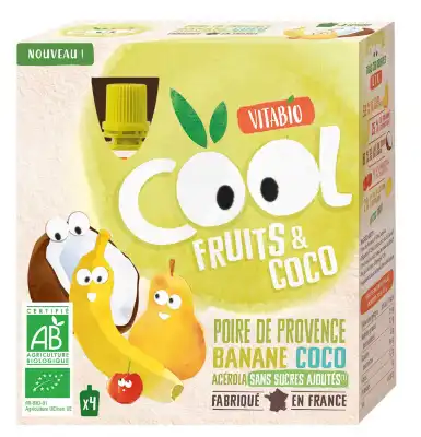VITABIO Cool Fruits et Coco Poire Banane Coco