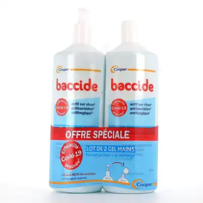 Baccide Gel Mains Désinfectant Sans Rinçage 2fl/750ml à Nice