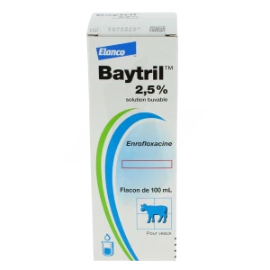 Baytril 2,5 % Solution Buvable, Solution Buvable