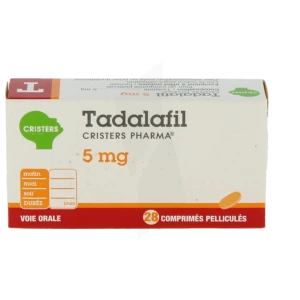 Tadalafil Cristers Pharma 5 Mg, Comprimé Pelliculé