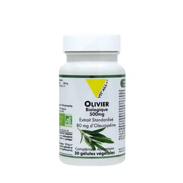 Vitall+ Olivier Bio* 500mg Gélules Végétales B/30