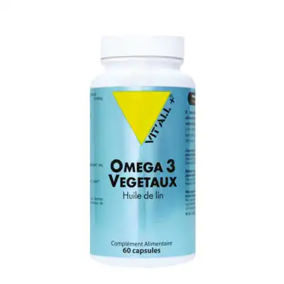 Vitall+ Oméga 3 Végétaux 1000mg Capsules B/60 à Antibes