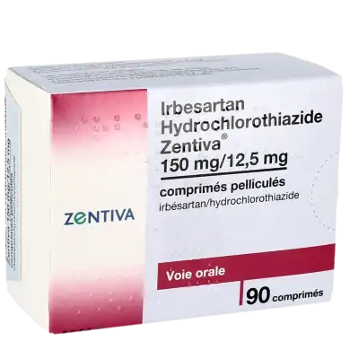 IRBESARTAN HYDROCHLOROTHIAZIDE ZENTIVA 150 mg/12,5 mg, comprimé pelliculé
