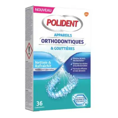 Polident Cpr Nettoyant Appareil Orthodontique GouttiÈre B/36 à Saint -Vit