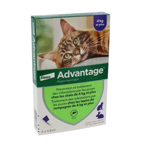 Advantage 80 Pour Chat Et Lapin, Solution Pour Spot-on