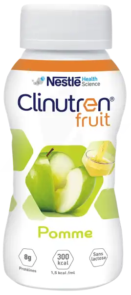 Clinutren Fruit Nutriment Pomme 4 Bouteilles/200ml