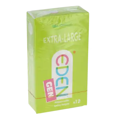 Eden Gen Préservatif Extra Large Latex Lubrifié B/12 à NOYON