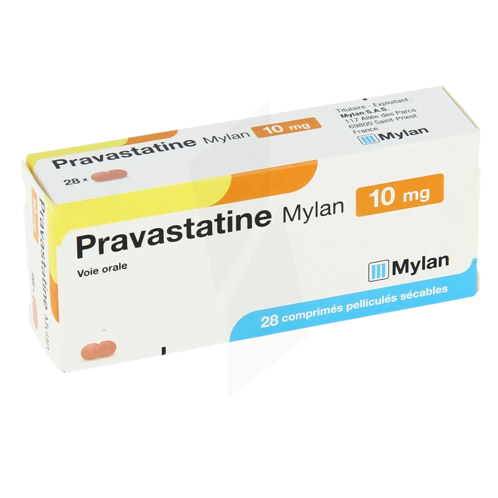 Pravastatine Viatris 10 Mg, Comprimé Pelliculé Sécable