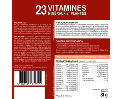 Granions 23 Vitamines Minéraux Et Plantes Comprimés B/90 à UGINE