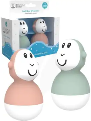 Set Jouets de Bain Matchstick Monkey Mint & Dusty Pink