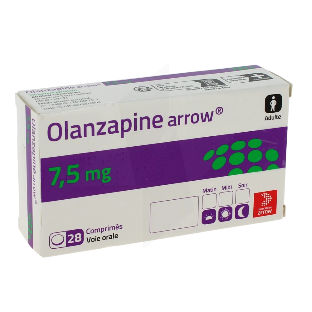 Olanzapine Arrow 7,5 Mg, Comprimé