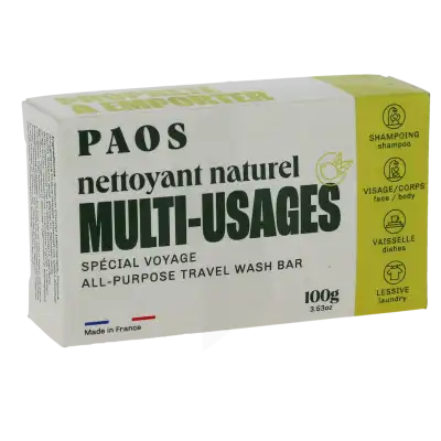 Paos Pain Nettoyant Multi-usages Naturel Citron Verveine B/100g à ANGLET