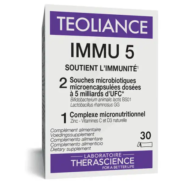 Therascience Teoliance Immu 5 Poudre 30 Sticks