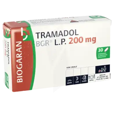 Tramadol Bgr L.p. 200 Mg, Comprimé à Libération Prolongée à MONSWILLER