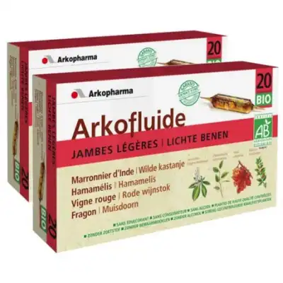 Arkofluide Bio S Buv Jambes Légères 2b/20amp/15ml à Arles