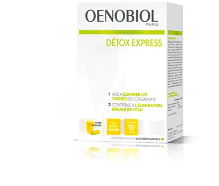 Oenobiol Detox Express Poudre à Diluer Citron Gingembre Sticks/10