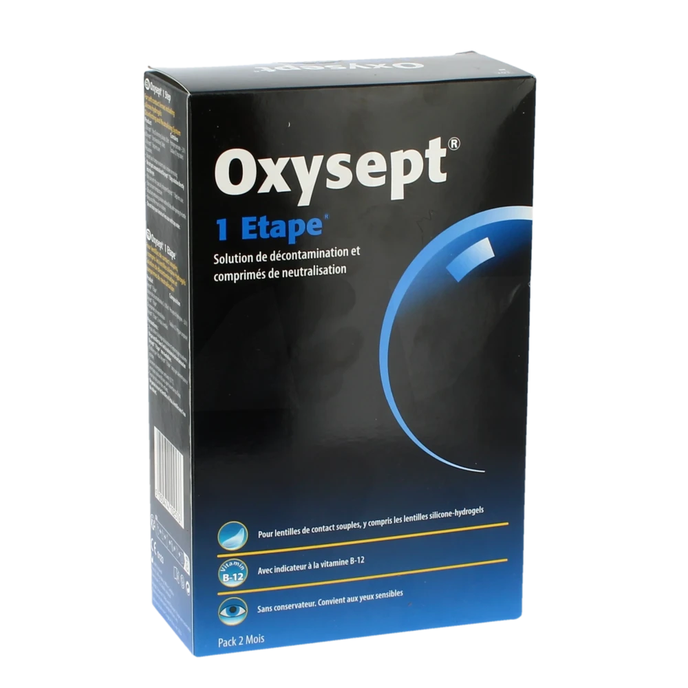 Oxysept 1 Etape Solution, 300 Ml, Pack 2 + 30 Comprimés