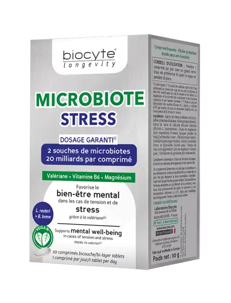 Biocyte Microbiote Stress Comprimés B/30