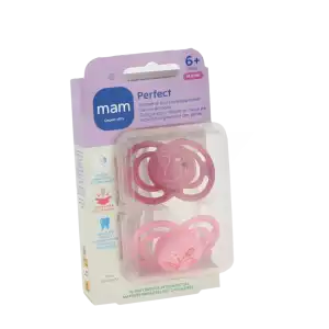 Mam Perfect Sucette Anatomique Silicone +6mois Animaux B/2 à SAINT-ROMAIN-DE-COLBOSC