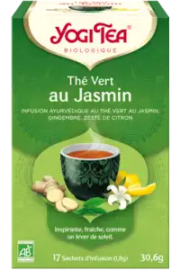 Yogi Tea Thé Vert Jasmin Bio 17 Sachets/1,8g à Montricoux