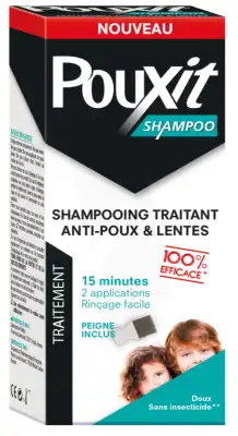 Pouxit Shampoo Shampooing Traitant Antipoux Fl/200ml+peigne à AUCAMVILLE