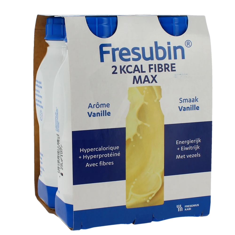 Fresubin 2 Kcal Fibre Max Nutriment Vanille 4bouteilles/300ml