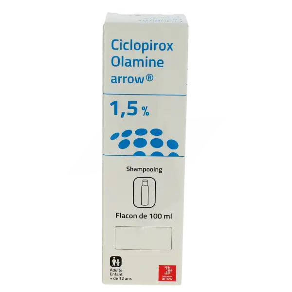 Ciclopirox Olamine Arrow 1,5 %, Shampooing